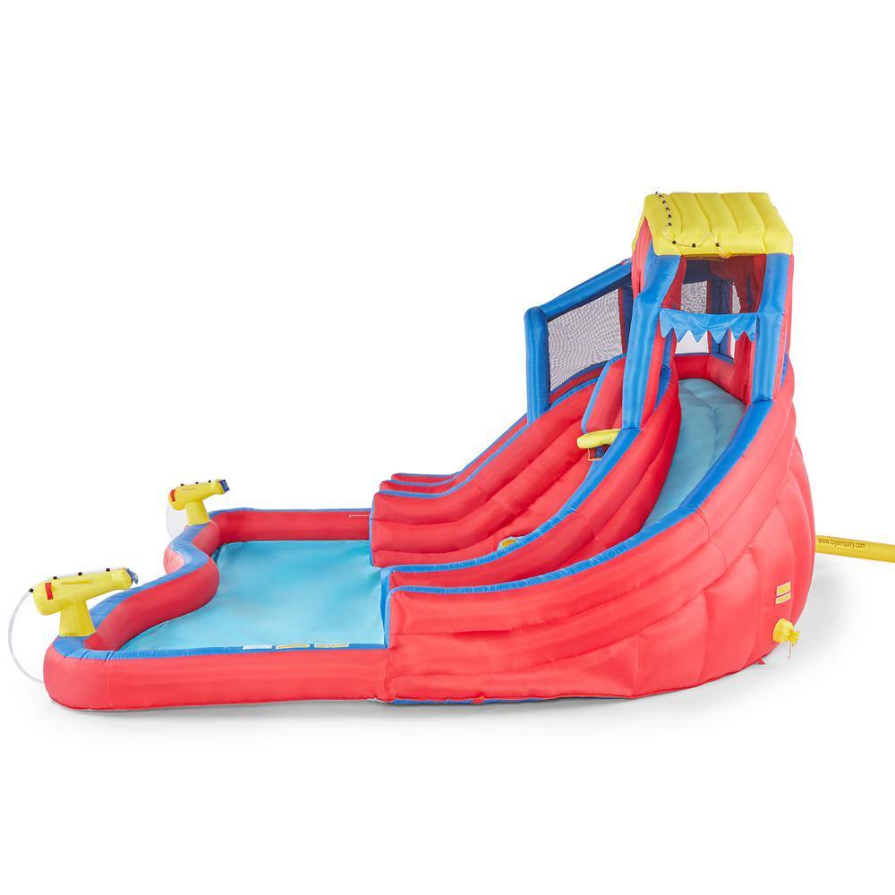 BANZAI Hydro Blast Inflatable Play Water Park with Slides and Water Cannons BAN-35545