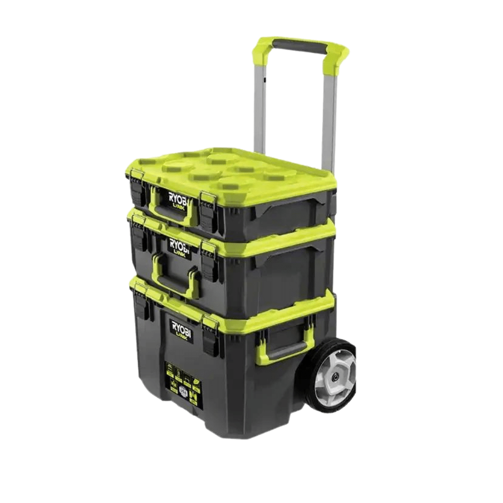 Ryobi Link Rolling Tool Box With Link Medium Tool Box And Link Standard Tool Box