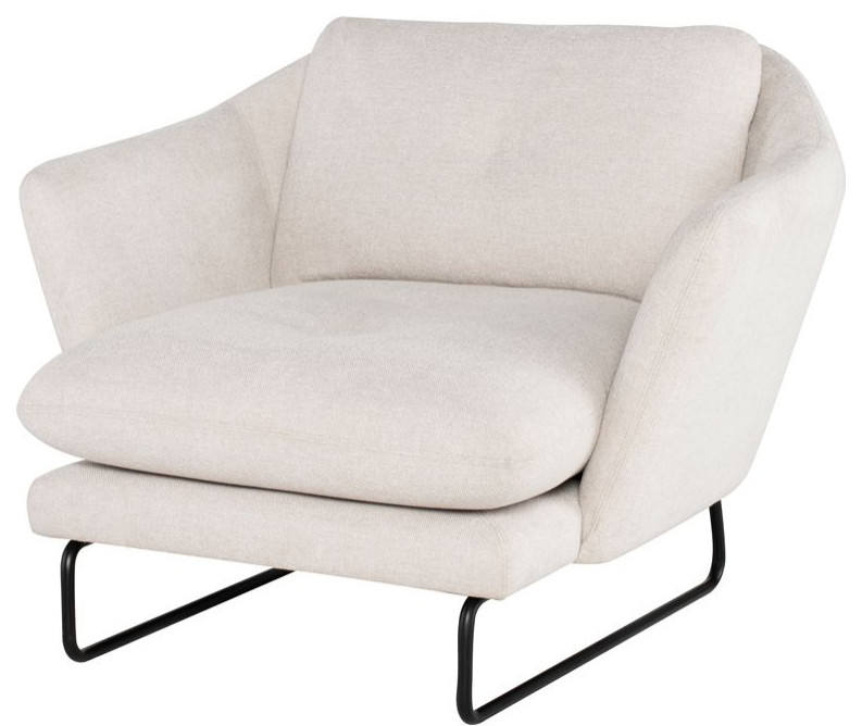 Nuevo Furniture Frankie Single Seat Sofa   Transitional   Armchairs And Accent Chairs   by Unlimited Furniture Group  Houzz