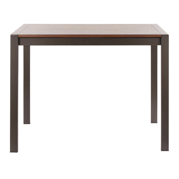 Fuji Contemporary Counter Table in Antique Metal a...