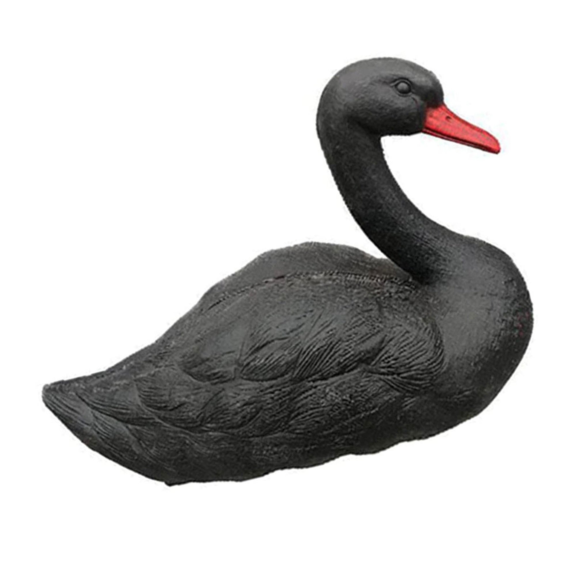 Swan Decoys 3D Lifelike Floating Swan Statues Swan Decoration Pond Sculpture Duck Deterrent for Pool/Yard