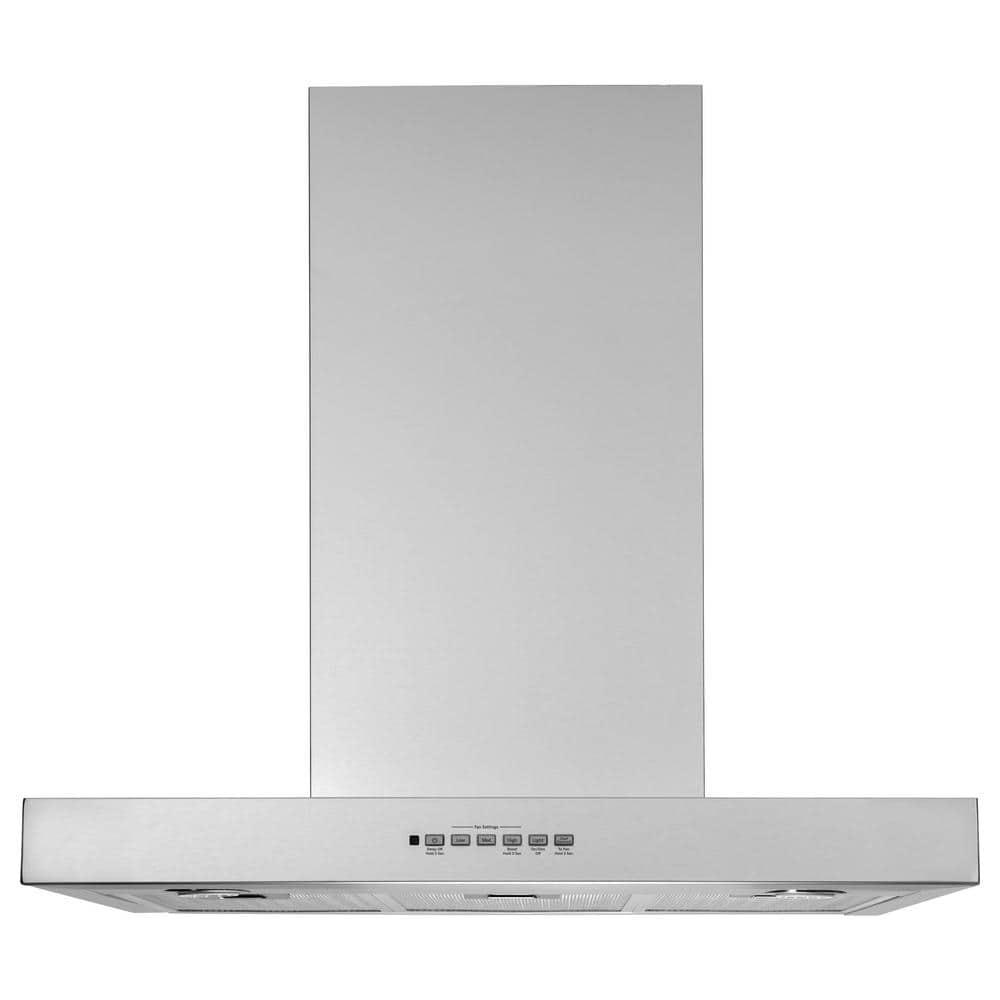 GE 30 in Wall Mount Range Hood with LED Light in Stainless Steel