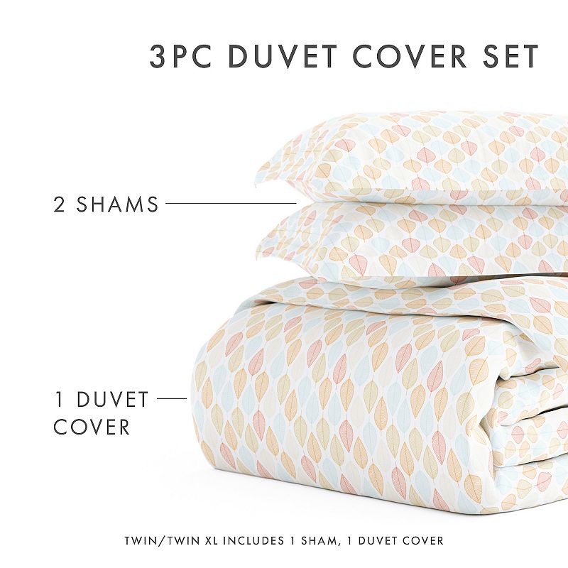 Home Collection Premium Ultra Soft Fall Foliage Pattern Duvet Cover Set