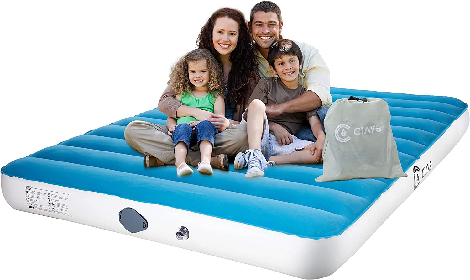 8 Inch Inflatable Air Mattress with Built-in USB Rechargeable Pump， Inflatable Air Bed with Carrying Bag for Home and Camping， Max 330lb， Twin