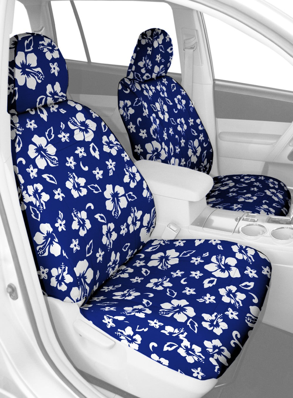 CalTrend Front Buckets Neo Seat Covers for 2012-2015 Scion iQ - TY490-34NA Hawaii Blue Insert and Trim