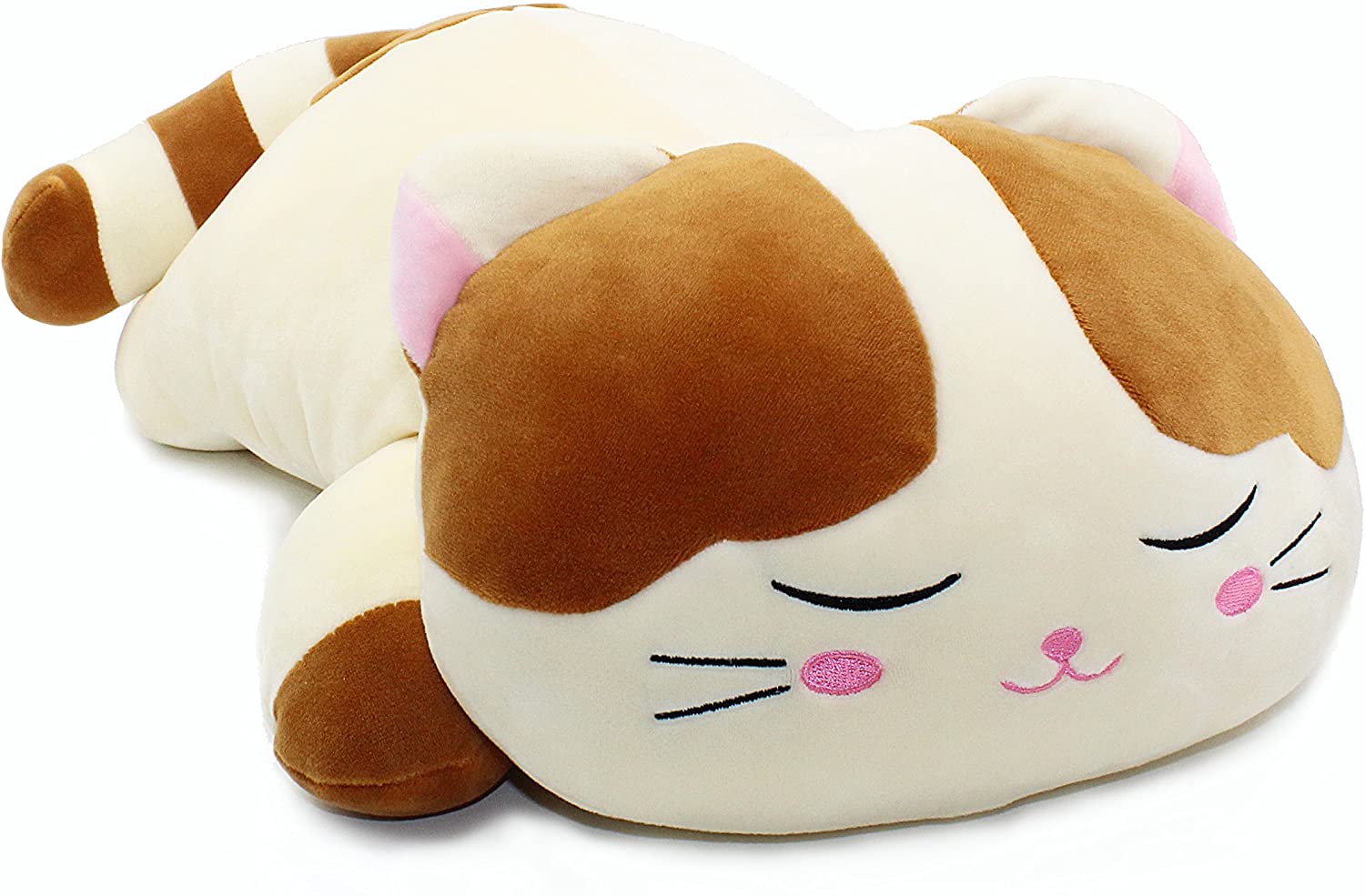 Vintoys Very Soft Cat Big Hugging Pillow Plush Kitten Kitty Stuffed Animals Brown 23.5