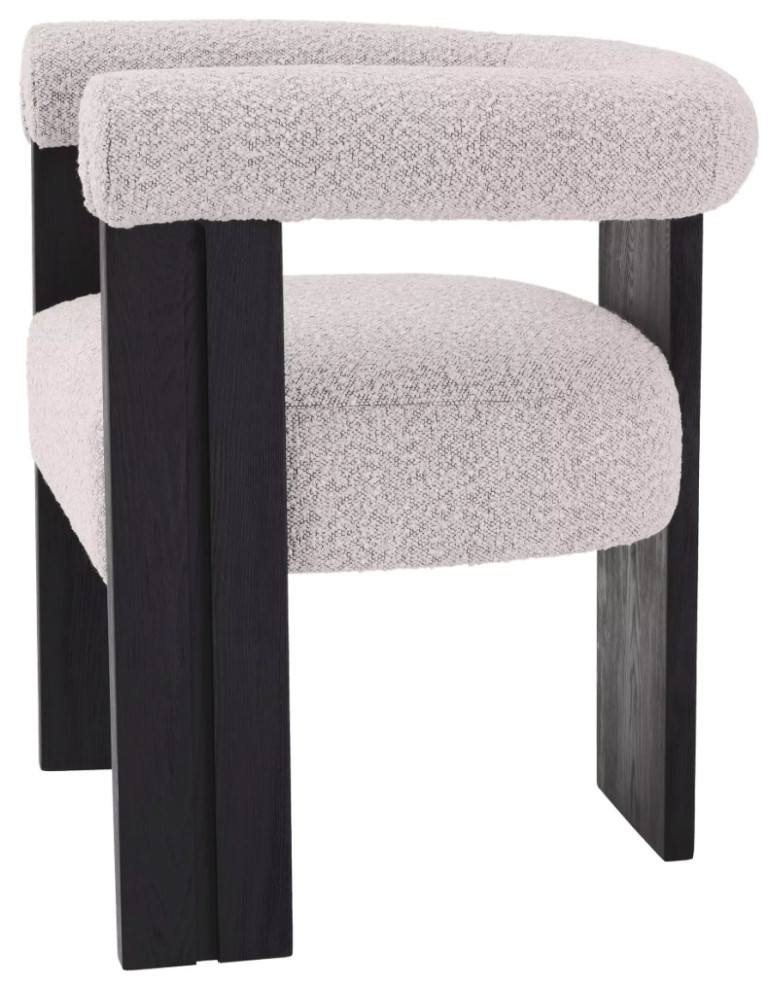 Bouclé Modern Dining Chair  Eichholtz Percy   Transitional   Dining Chairs   by Oroa   Distinctive Furniture  Houzz