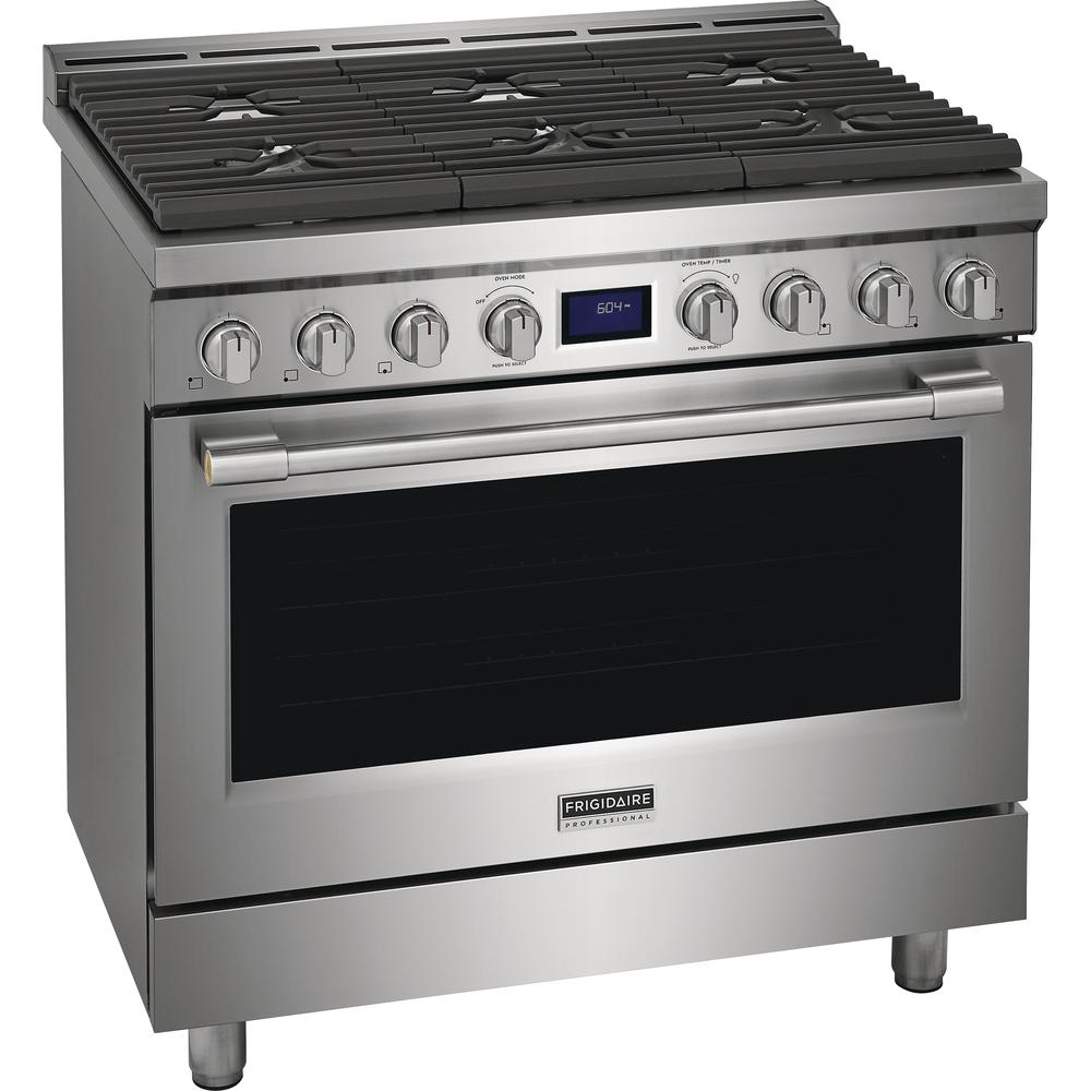 Frigidaire Professional 36-inch Freestanding Gas Range with True Convection Technology PCFG3670AF