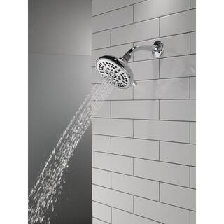 Delta 8-Spray Patterns 1.75 GPM 5.94 in. Wall Mount Fixed Shower Head in Chrome 75898C