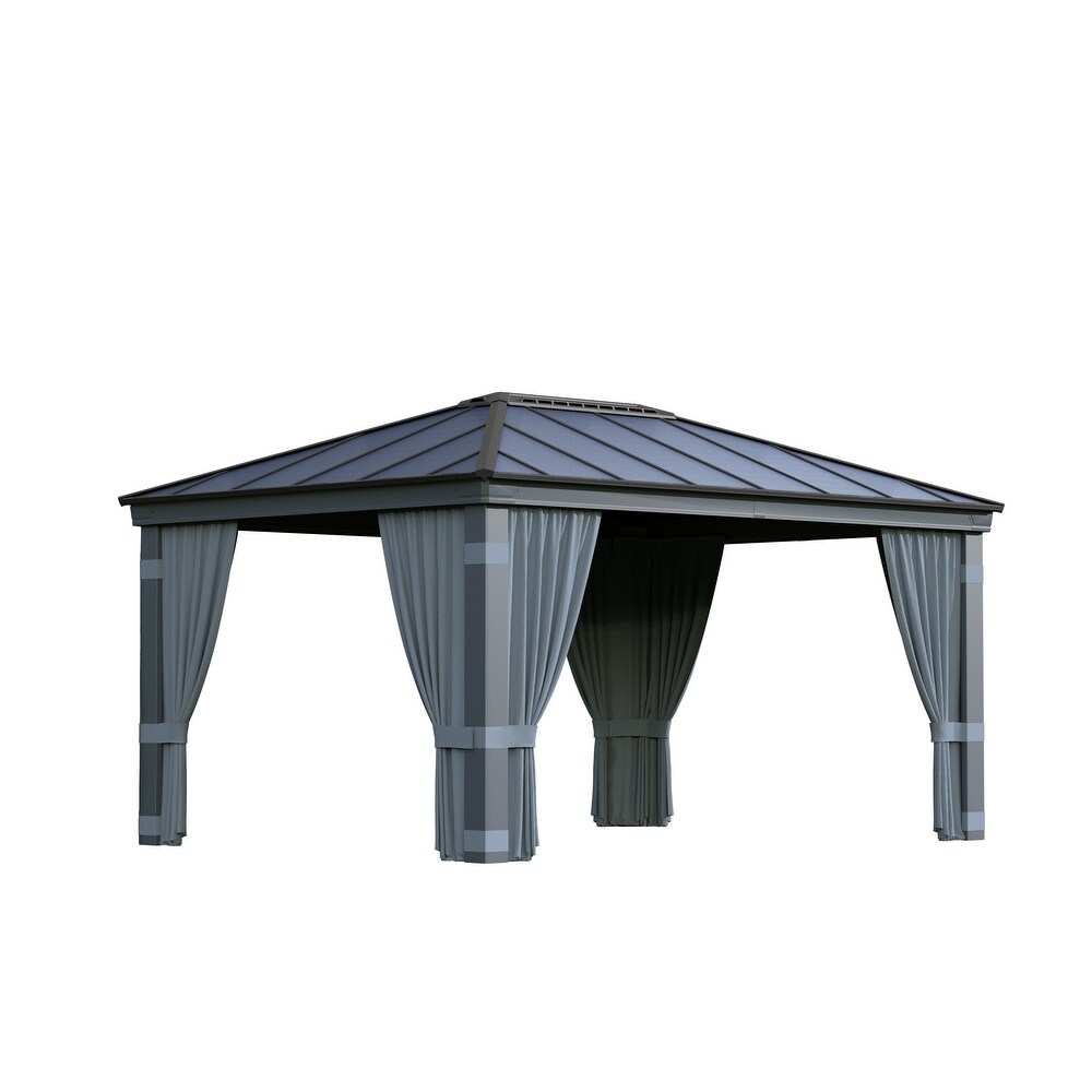 Curtain Set for Dallas 12 ft. Outdoor Gazebo