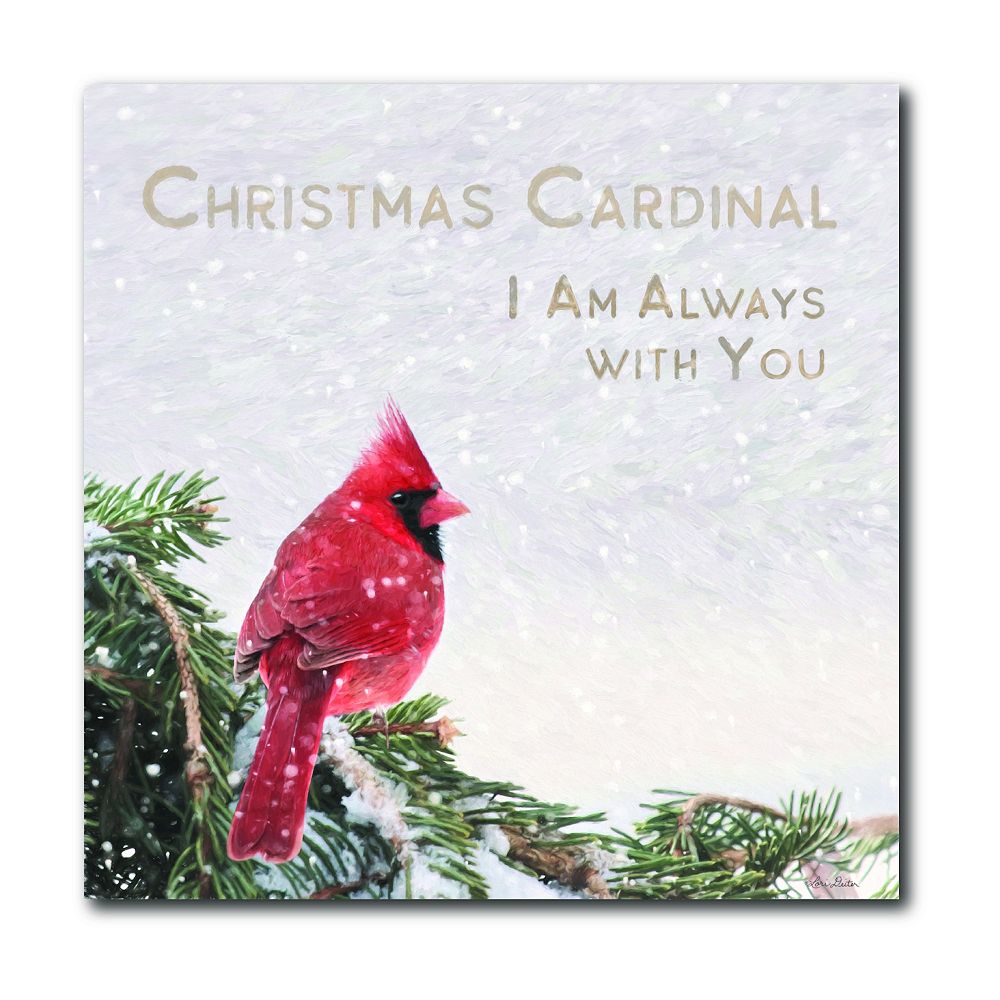 COURTSIDE MARKET Christmas Cardinal Canvas Wall Art