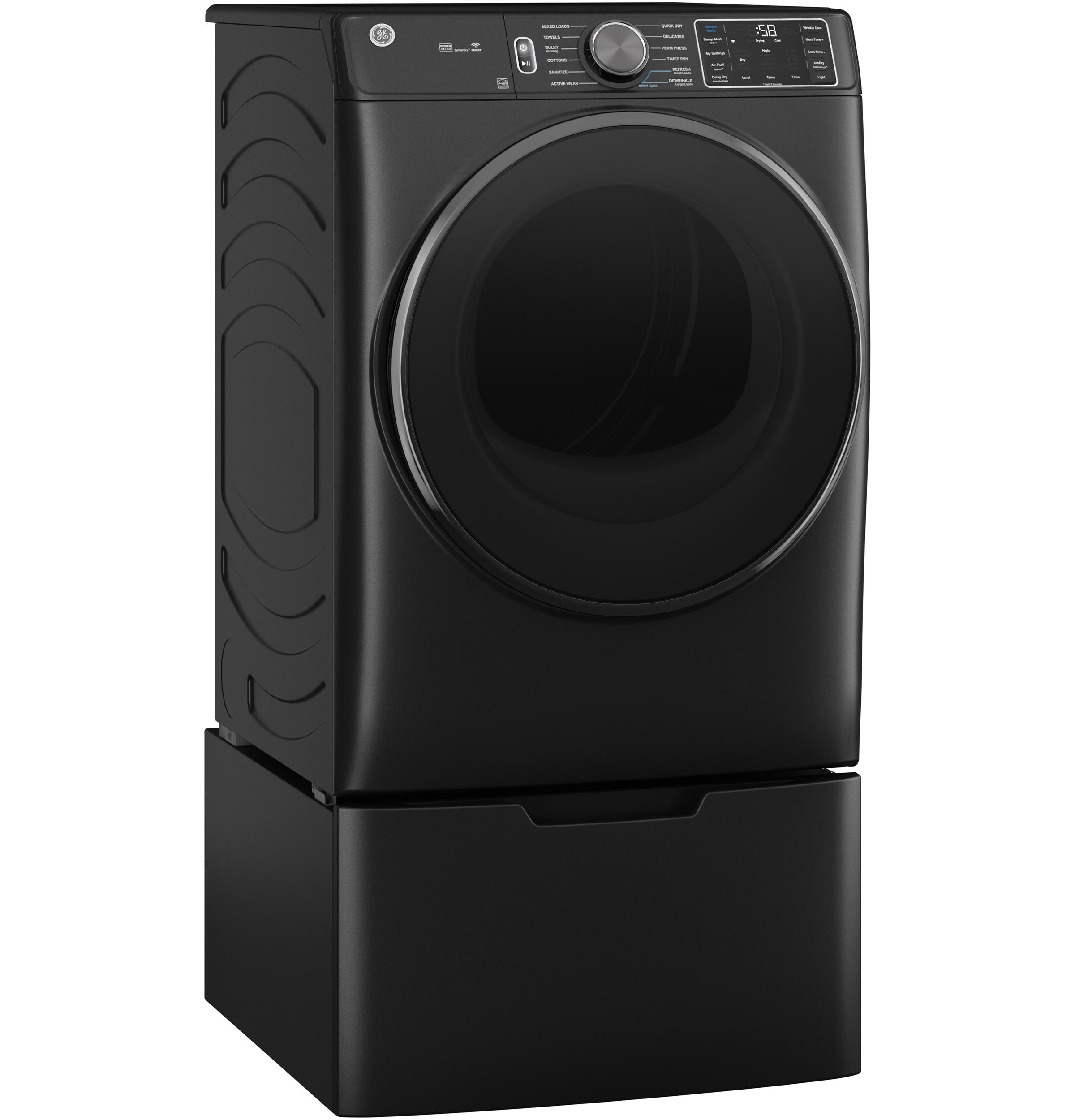 Ge Appliances GFD65ESPVDS Ge® 7.8 Cu. Ft. Capacity Smart Front Load Electric Dryer With Steam And Sanitize Cycle