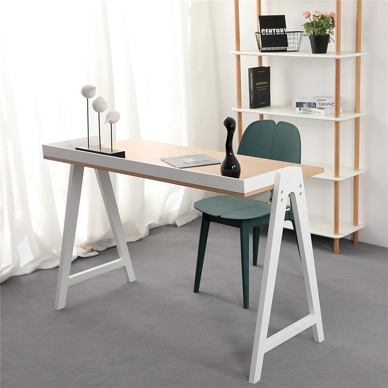 YARA Study Desk 118cm - White & Natural