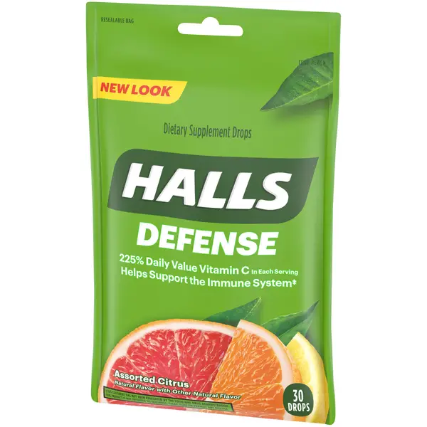 Halls 30-Count Defense Vitamin C