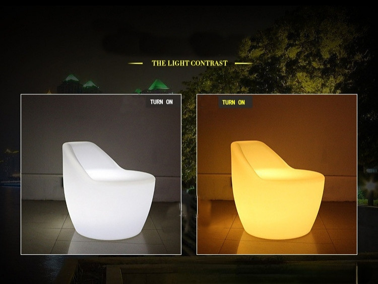 Glowing Lounge Led Colorful Bar Chair with Backrest   Contemporary   Armchairs And Accent Chairs   by Miron Demid LLC  Houzz