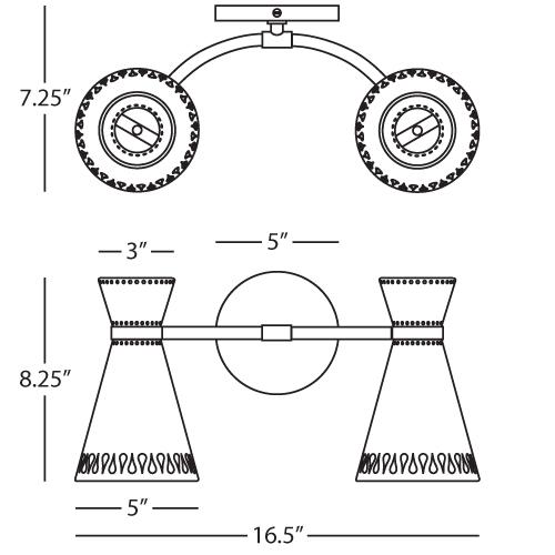 Havana Double Sconce