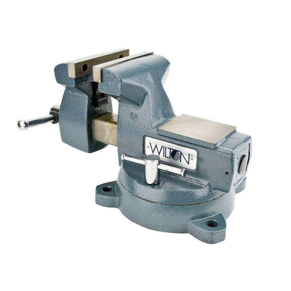 Wilton 6 in. Mechanics Vise with Swivel Base 4-216 in. Throat Depth 21500