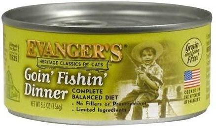 Evanger's Classic Recipes Goin' Fishin' Dinner Grain-Free Canned Cat Food