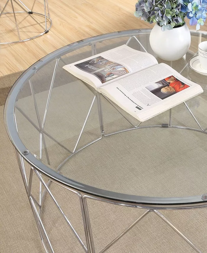 Furniture of America Karlence Round Coffee Table