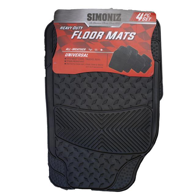 Simoniz - 4pc Heavy Duty Floor Mat 00209