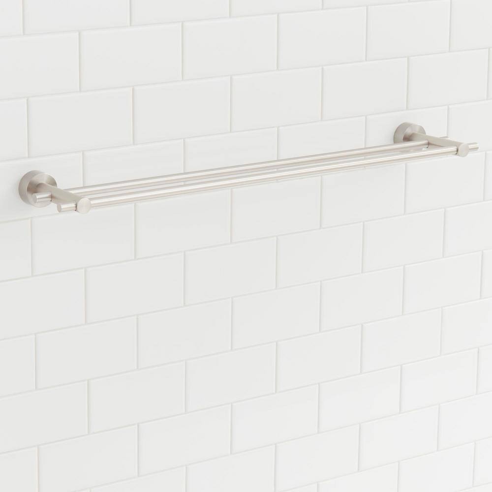 Glacier Bay Innburg 24 in. Double Towel Bar in Brushed Nickel BD611200BN