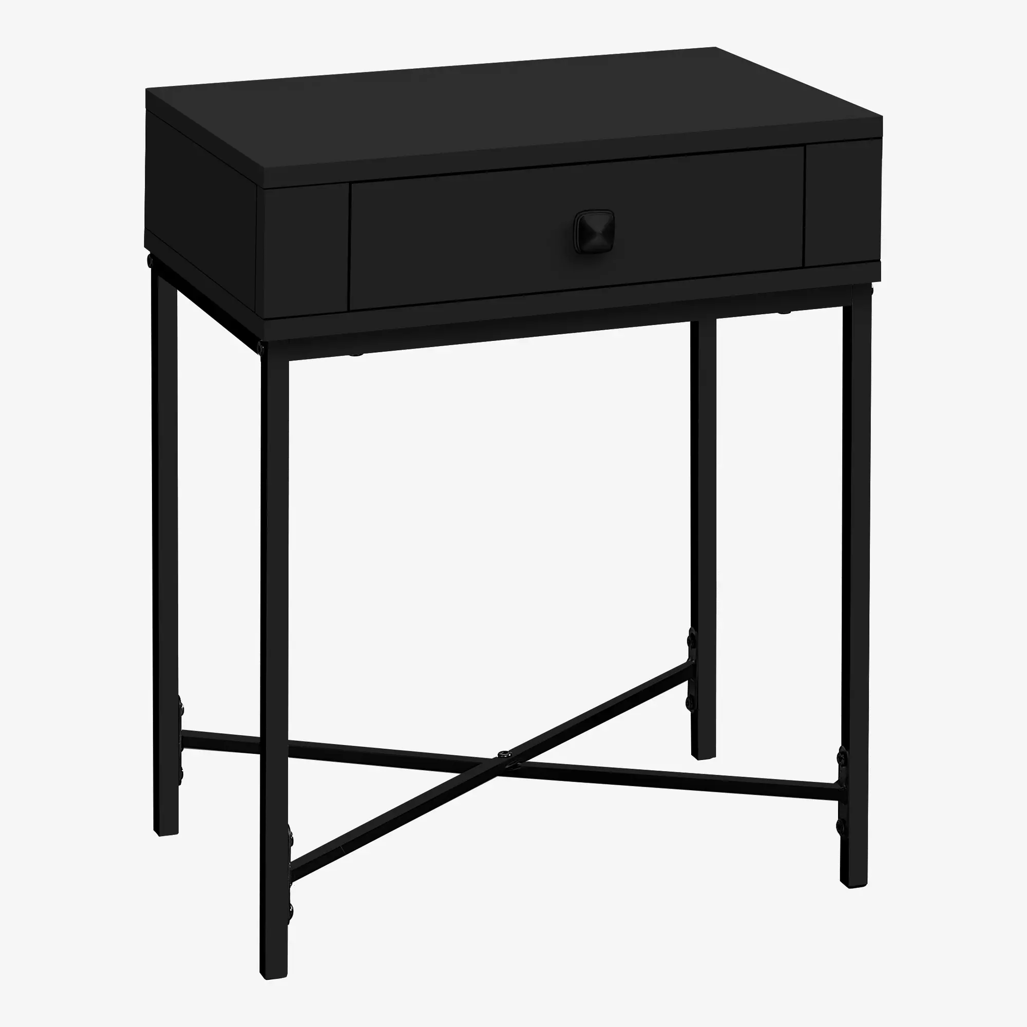 Black Metal Accent Table