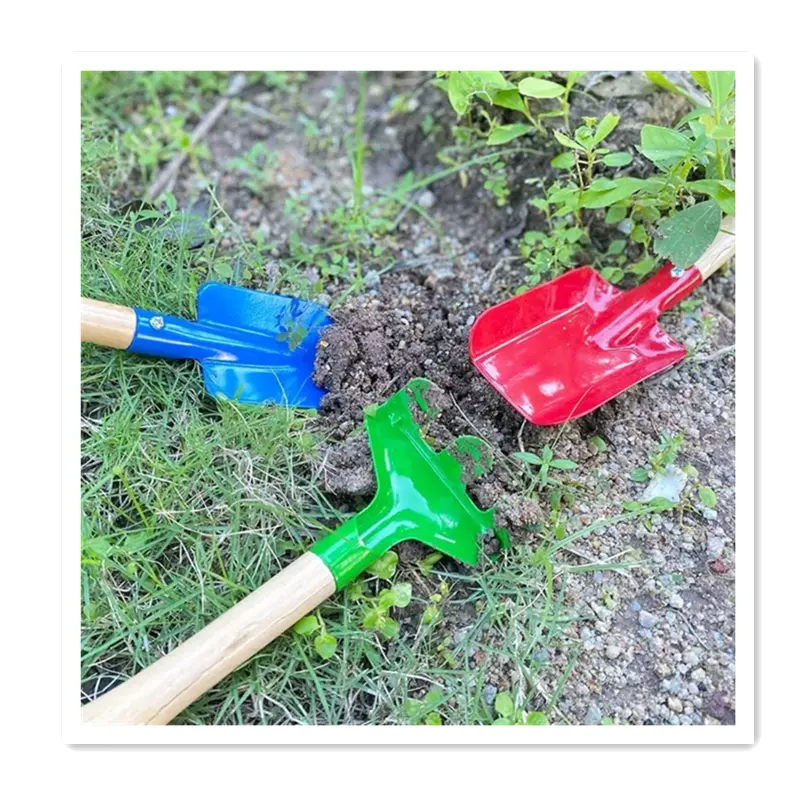 Mini garden tool trowel shovel rake set colorful 3pcs garden tool set children's play gifts