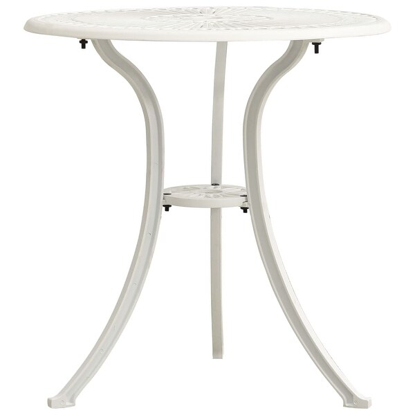 vidaXL Patio Table White 24.4