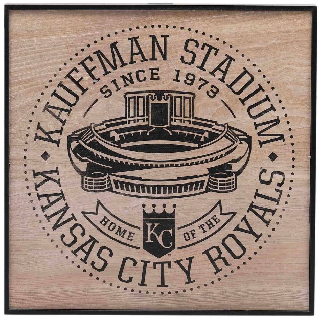 Mlb Kansas City Royals Baseball Hollow Wood Block Panel