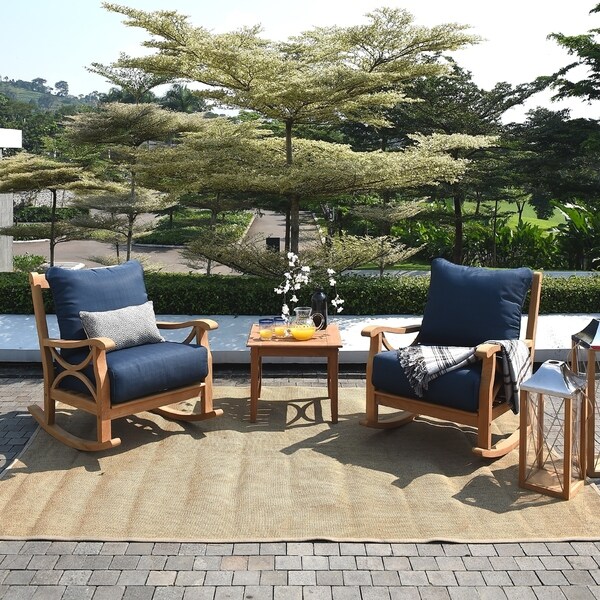 Cambridge Casual Lowell 3Piece Teak Patio Chat Set