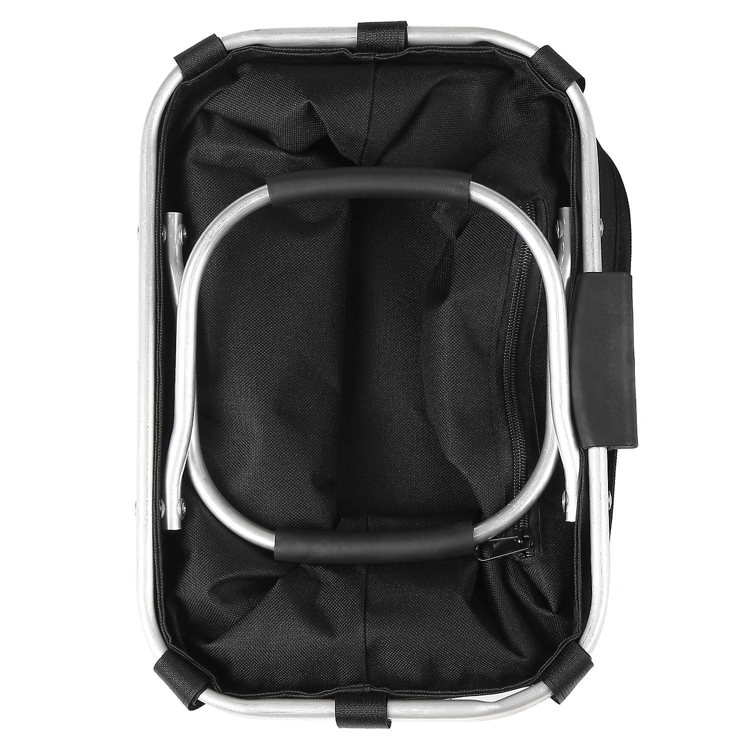 Collapsible Bike Basket Detachable Bicycle Handlebar Front Basket Bag Pet Carrier Bag For Shopping Commuting No.325351