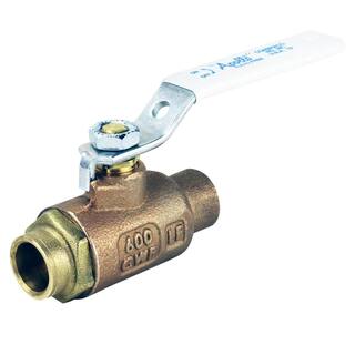 Apollo 12 in. x 12 in. Forged Brass Sweat x Sweat Full Port Solder Ball Valve 77FLF20301