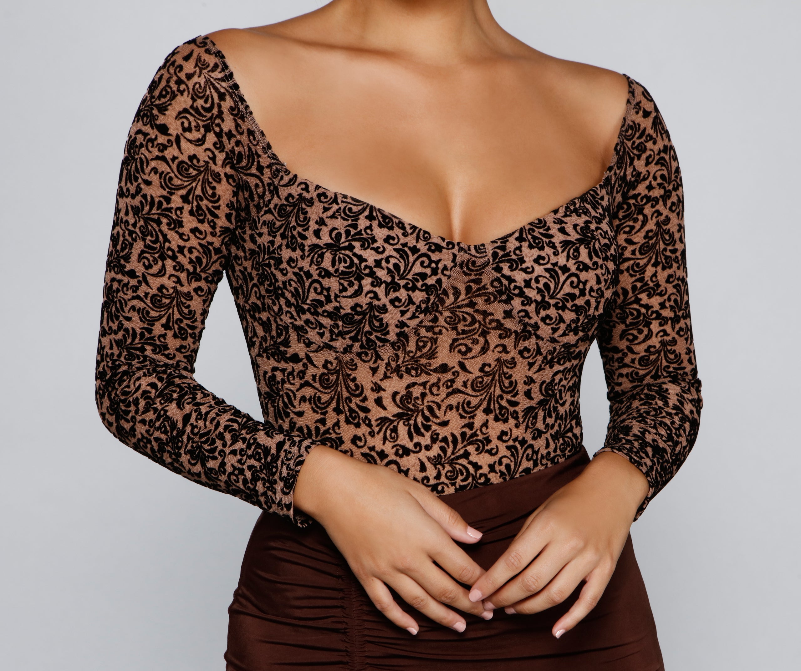 Sultry Details Bustier Bodysuit