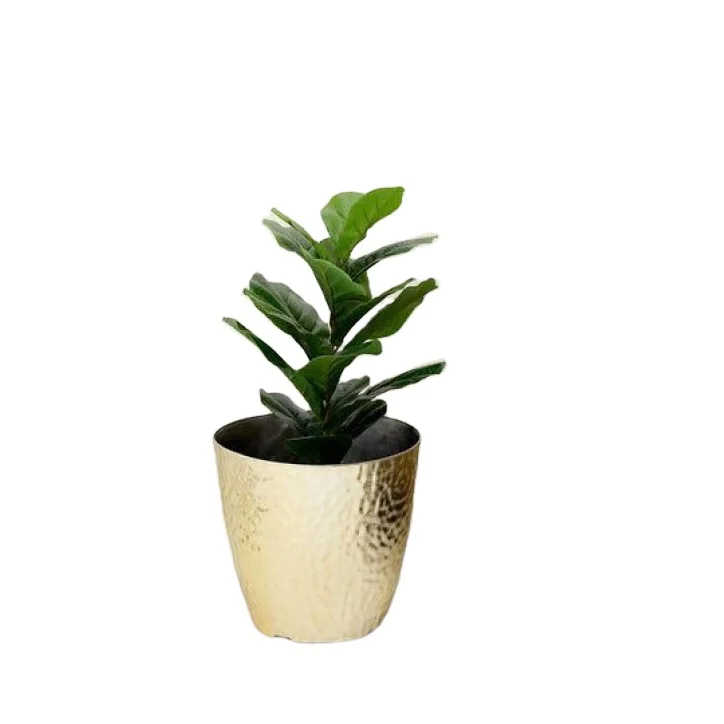 Durable Quality Set of Two Metal Planters for Garden Home Decorative Plant Custom Shape Flower Pot Luxury Floor Planter