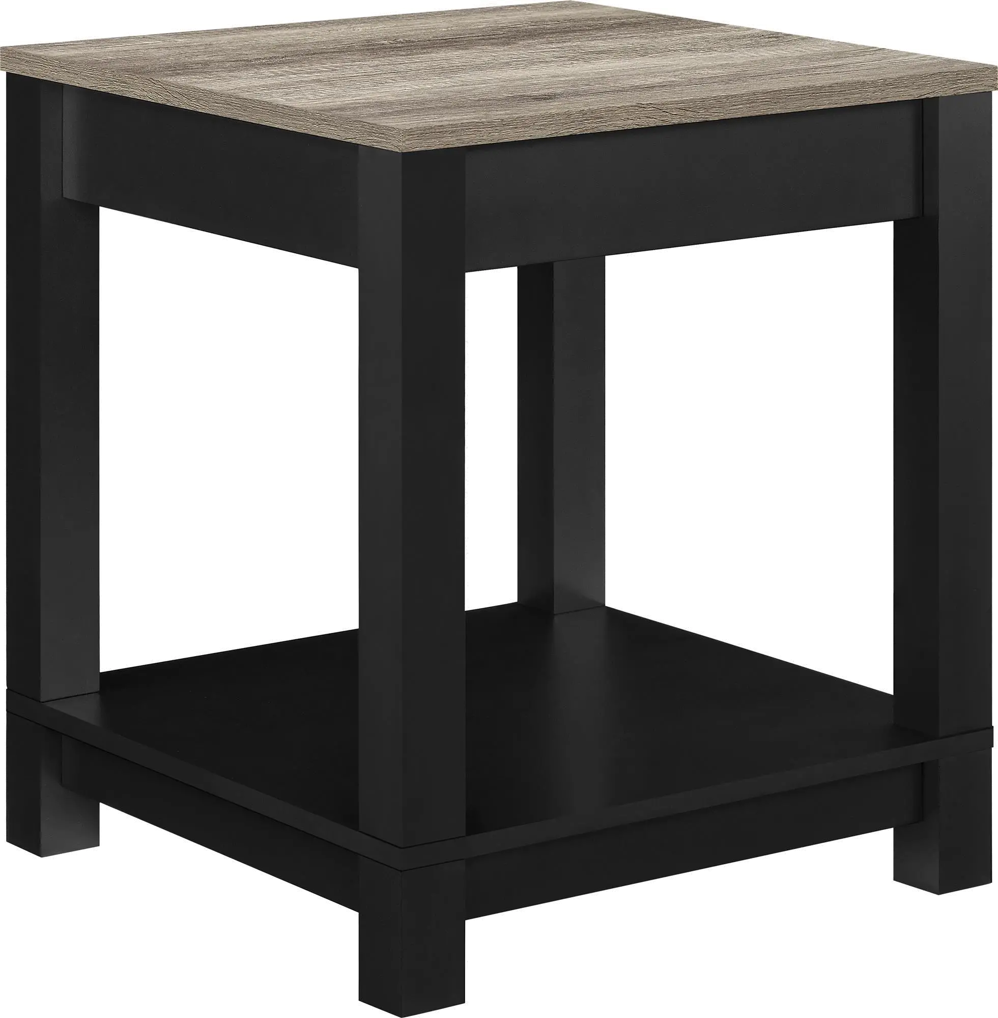 Carver Black End Table