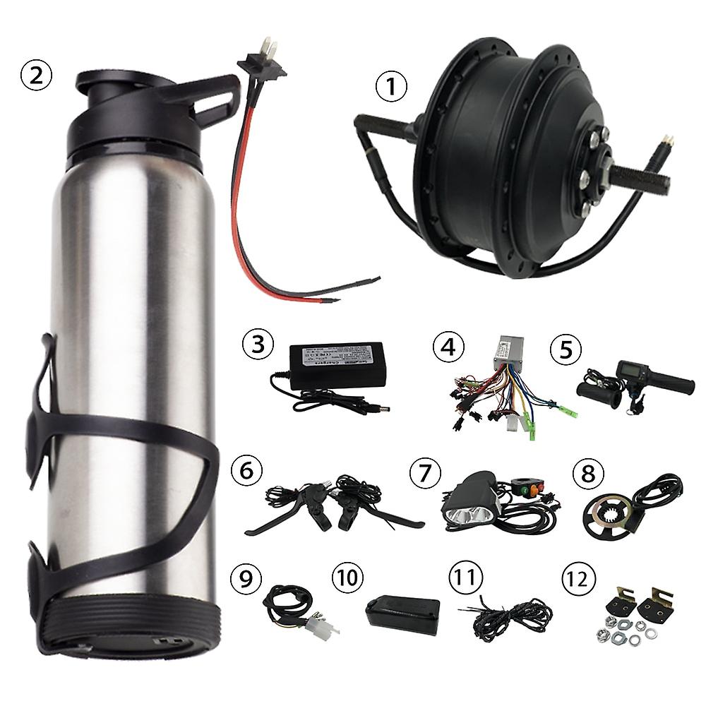 48v 250w Brushless Motor Electric Bike Modification Kit 10.5ah Battery Rear Drive Mountain Bike Dj13s250w03p