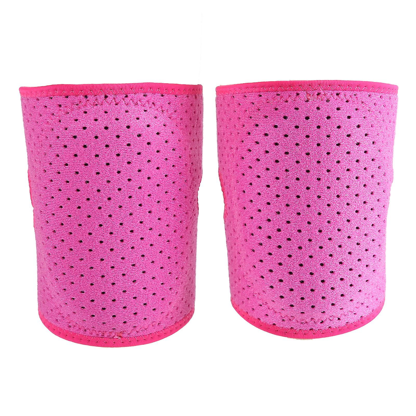 1 Pair Breathable Knee Pads Skid Resistance Sports Knee Pads Elbow Leg Protectors For Kidsrose Red