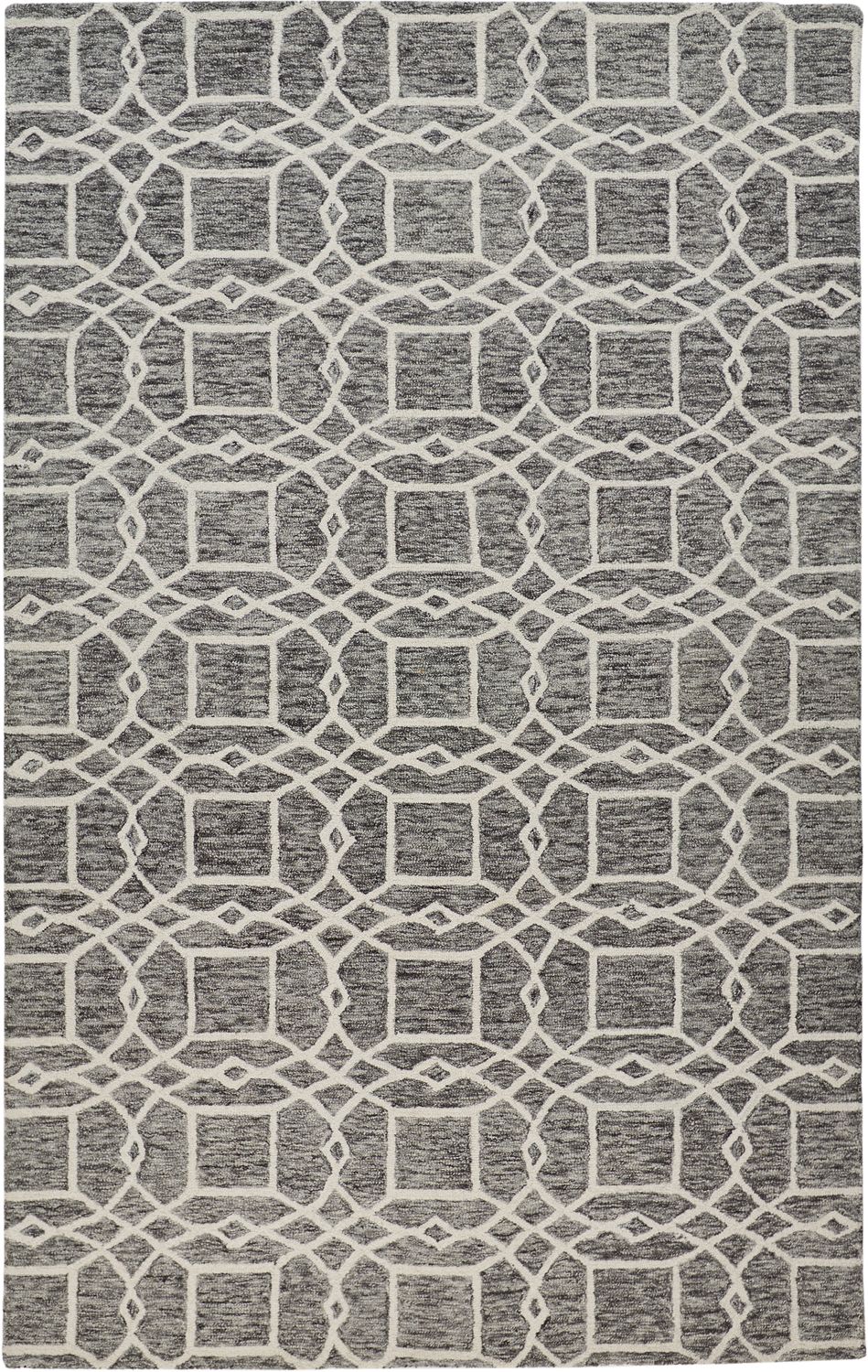 Veran Hand Tufted Gray and Ivory Rug by BD Fine