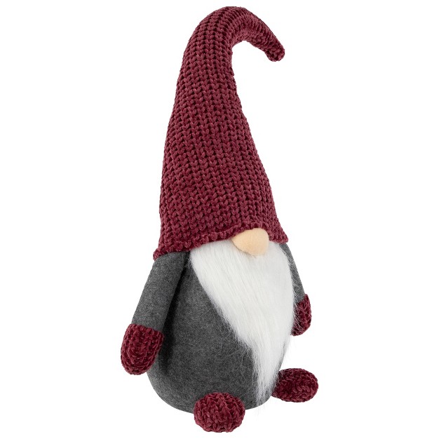 Purple And Gray Standing Gnome Christmas Decoration