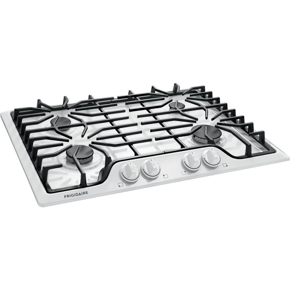 Frigidaire 30 in Gas Cooktop in White with 4 Burners