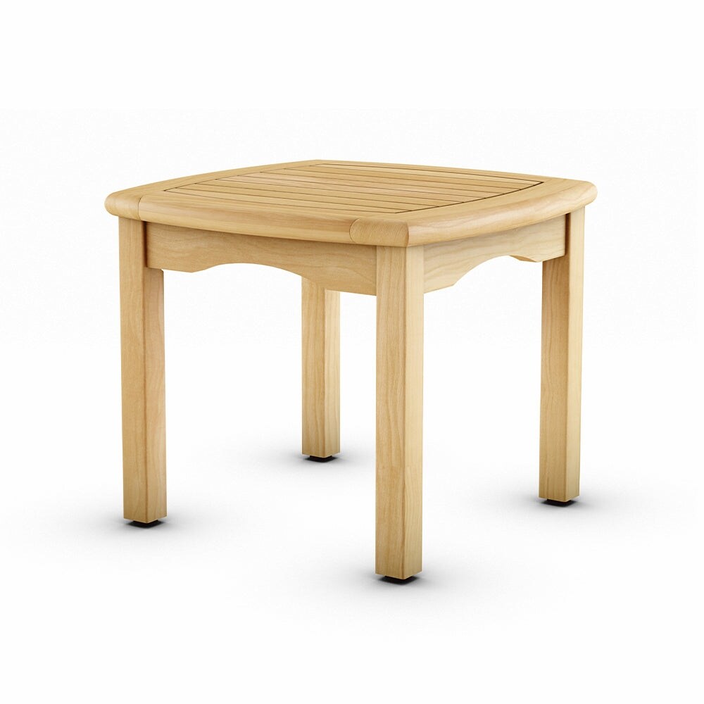 Amazonia Intan Brown Wood Outdoor Coffee Table Patio Furniture   Square