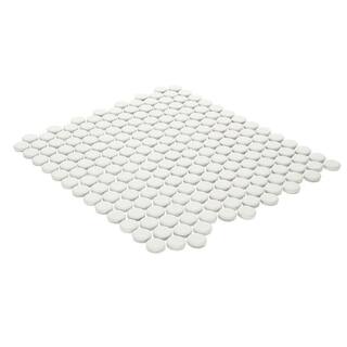 Daltile Restore Satin White 10 in. x 11 in. Glazed Ceramic Penny Round Mosaic Tile (0.83 sq. ft.Piece) RE19PNYRDHD1P