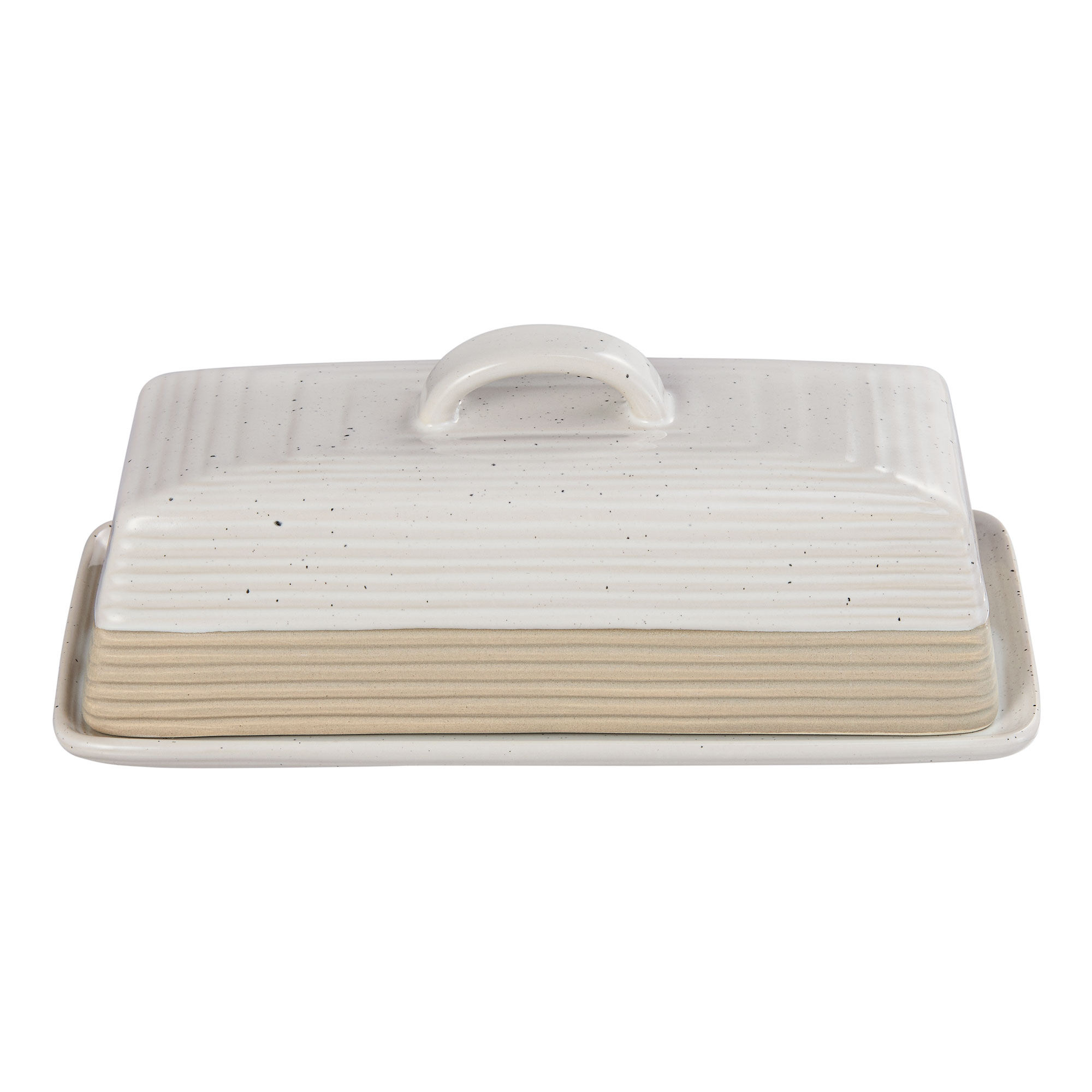 Better Homes and Gardens Abott Stoneware Butter Dish