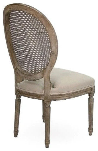 Chezare Medallion Side Chair Limed Grey Oak   French Country   Dining Chairs   by Rustic Home Furniture Deco  Houzz