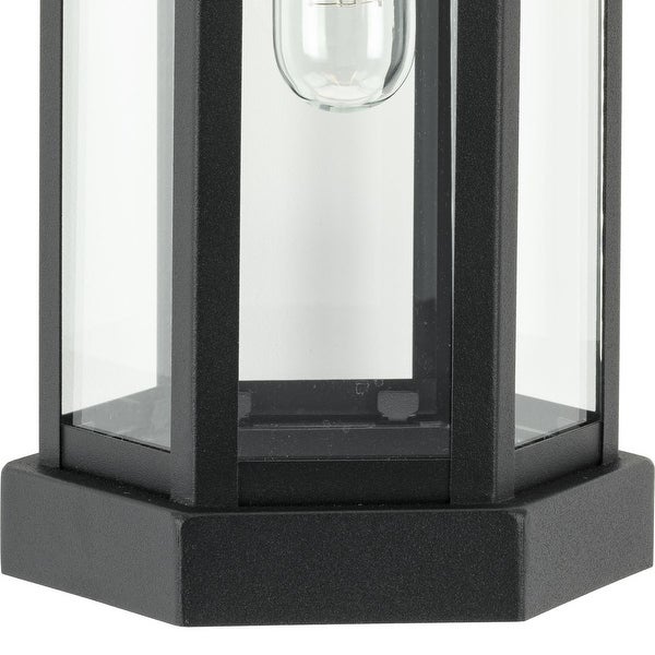 Ramsey Collection Textured Black Modern Farmhouse Outdoor Large Wall Lantern - 9 in x 8.65 in x 18.5 in Shopping - The Best Deals on Outdoor Wall Lanterns | 41004898