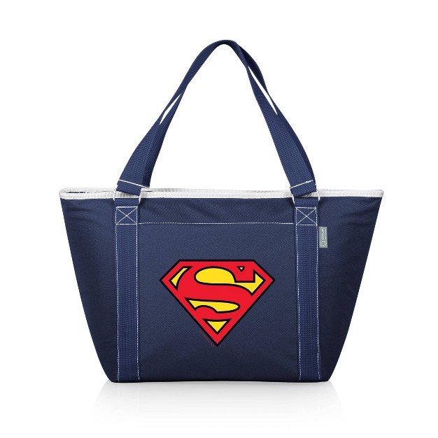 Picnic Time Superman Topanga 19qt Cooler Tote Bag Navy Blue