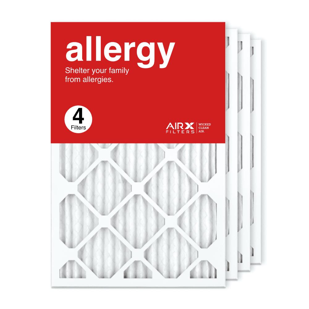 AIRx Filters 16x25x1 Air Filter MERV 11 Pleated HVAC AC Furnace Air Filter， Allergy 4-Pack Made in the USA