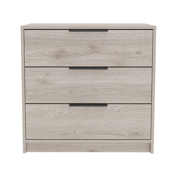 TUHOME Kaia 27-inch Tall 3 Drawer Dresser with Metal Hardware - - 35569982