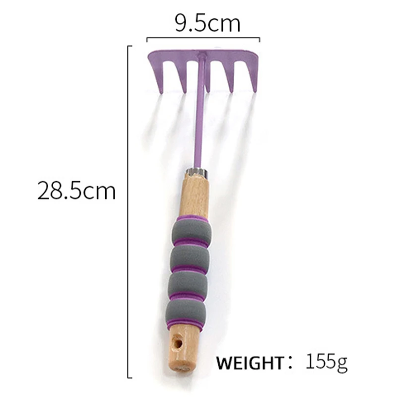 4 Pieces Gardening Tool Set Kids Purple Mini Small Hand Garden Kids Tools Set