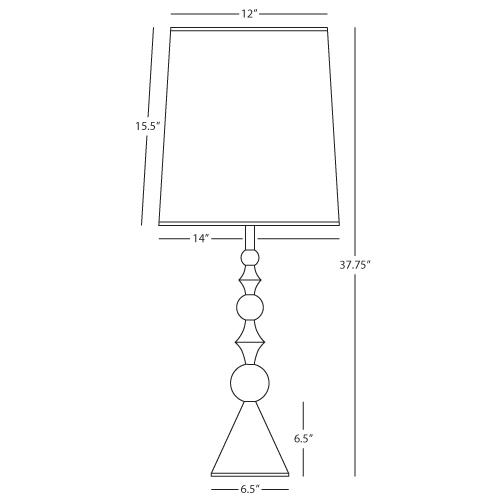 Harlequin Table Lamp in Various Finishes